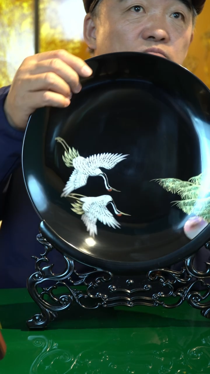 【闪购商品】ZCDQ大漆莳绘立盘款二