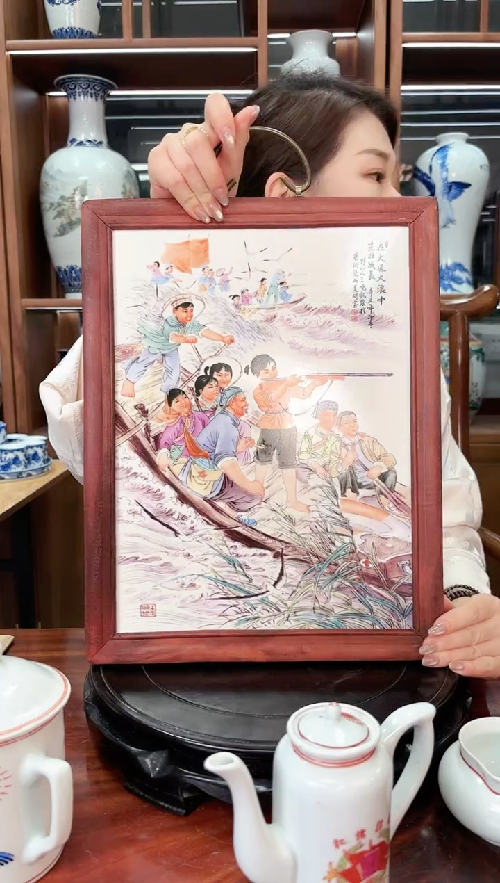 A50景德镇手绘瓷板画