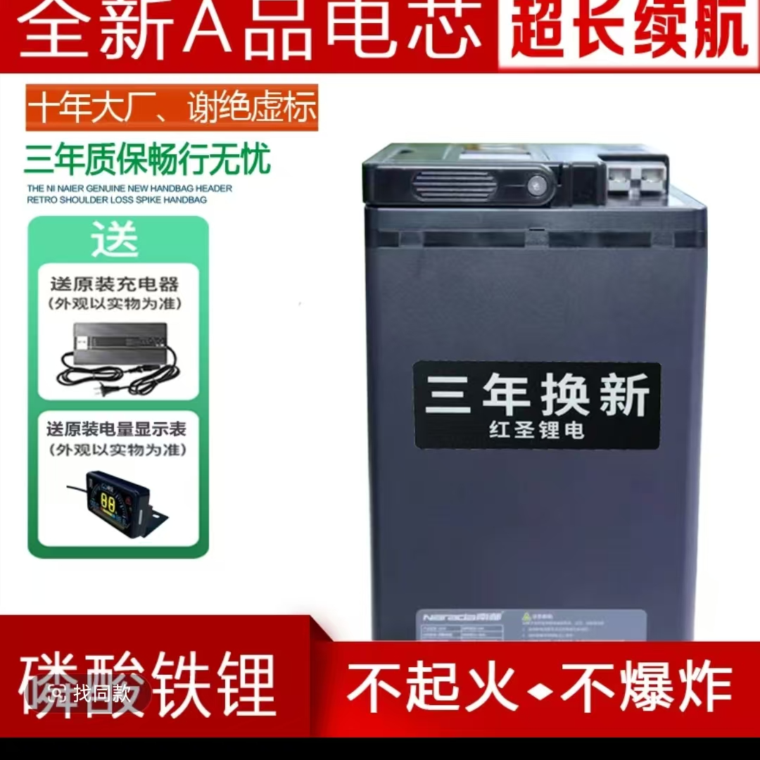 南都红圣60V/72V二三轮电动车磷酸铁锂电池