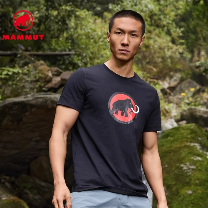 MAMMUT猛犸象Core 男士舒适休闲经典时尚红标短袖T恤