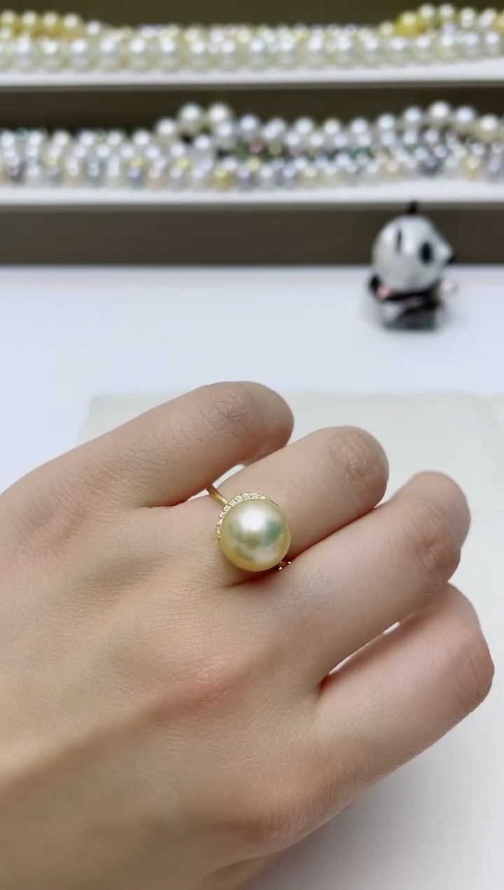 【闪购商品】海水珍珠戒指银S925镶嵌A36