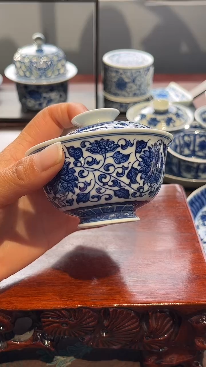 镹曰茶闲手工手绘柴窑茶具