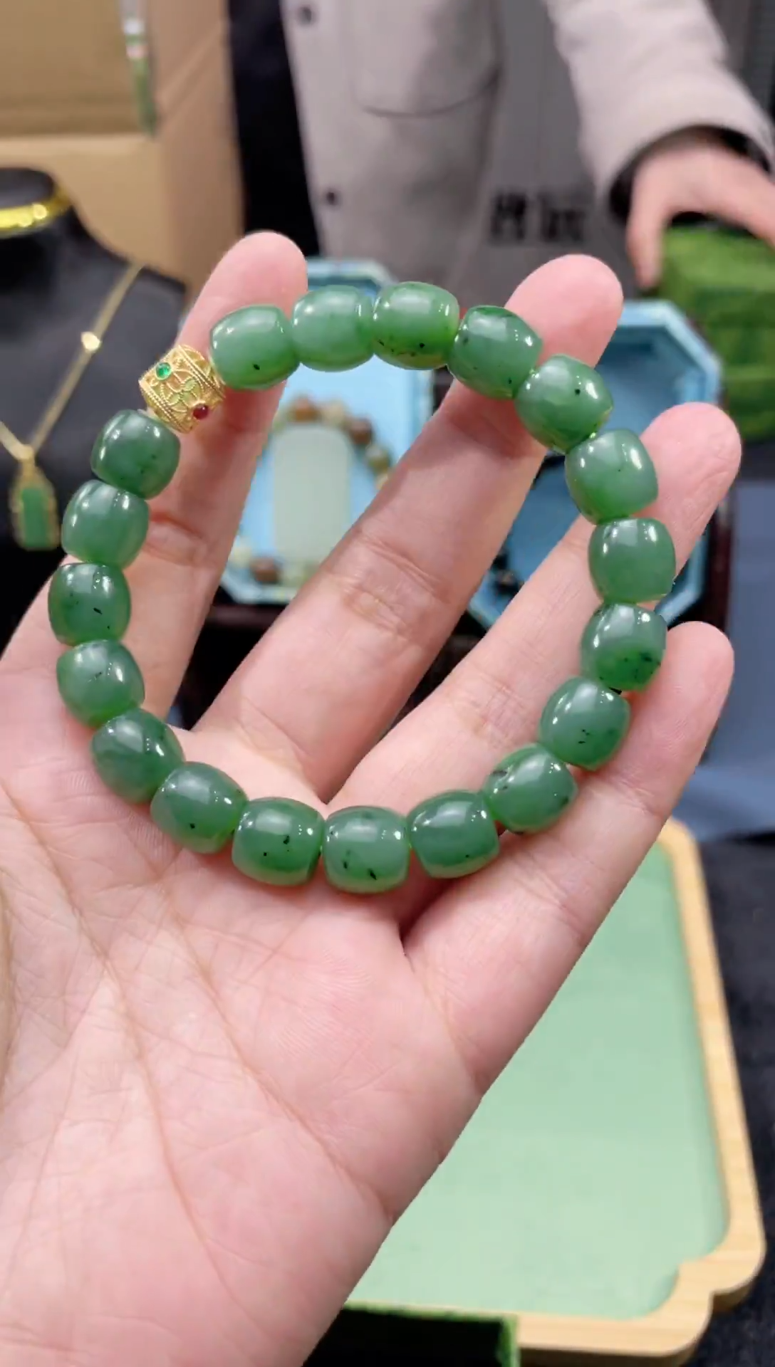 未镶嵌手串和田玉和田玉碧玉手串