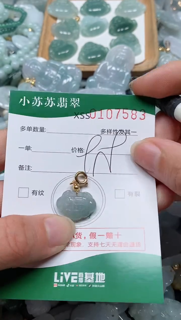 【闪购商品】翡翠颈饰未镶嵌闪购商品0107583