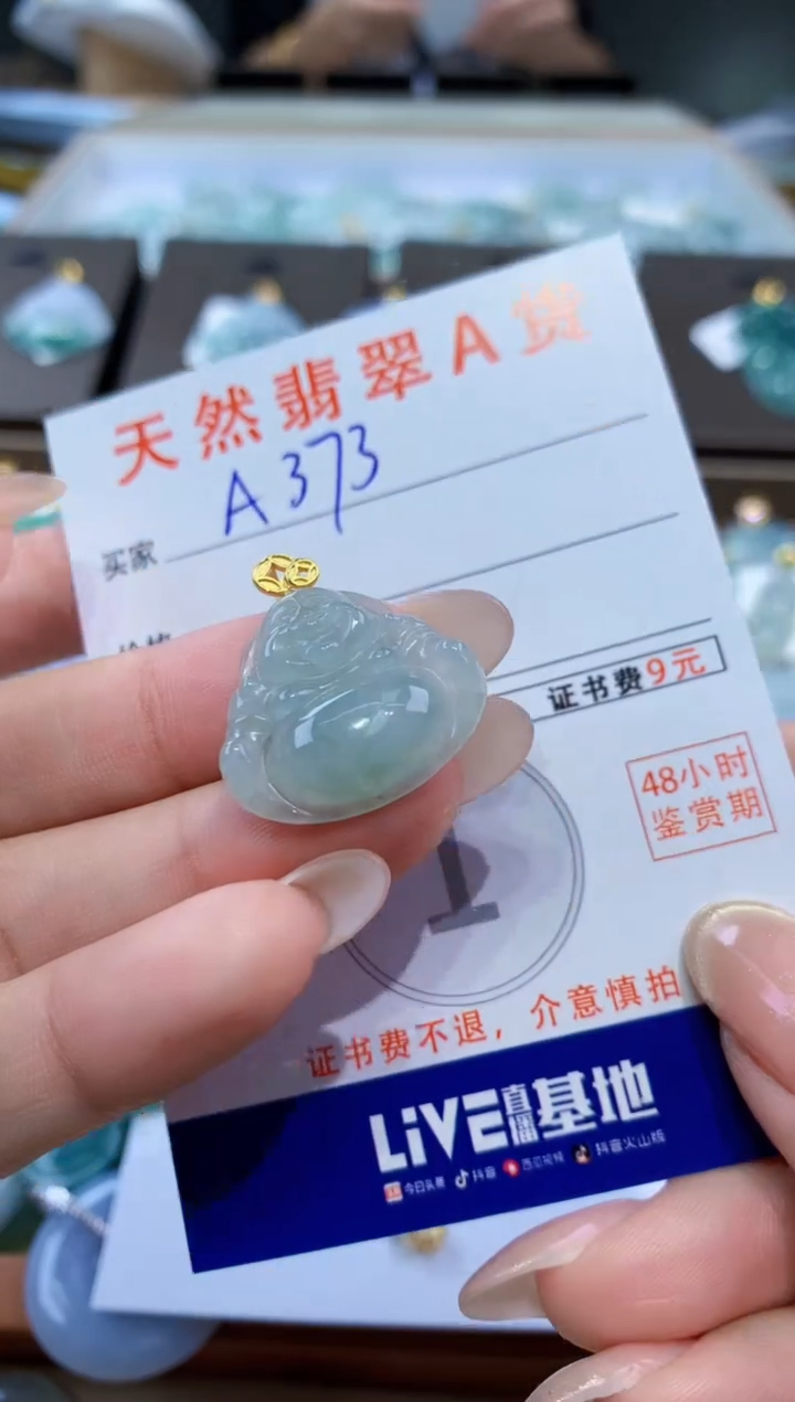 颈饰未镶嵌翡翠天然缅甸翡翠A货挂件 