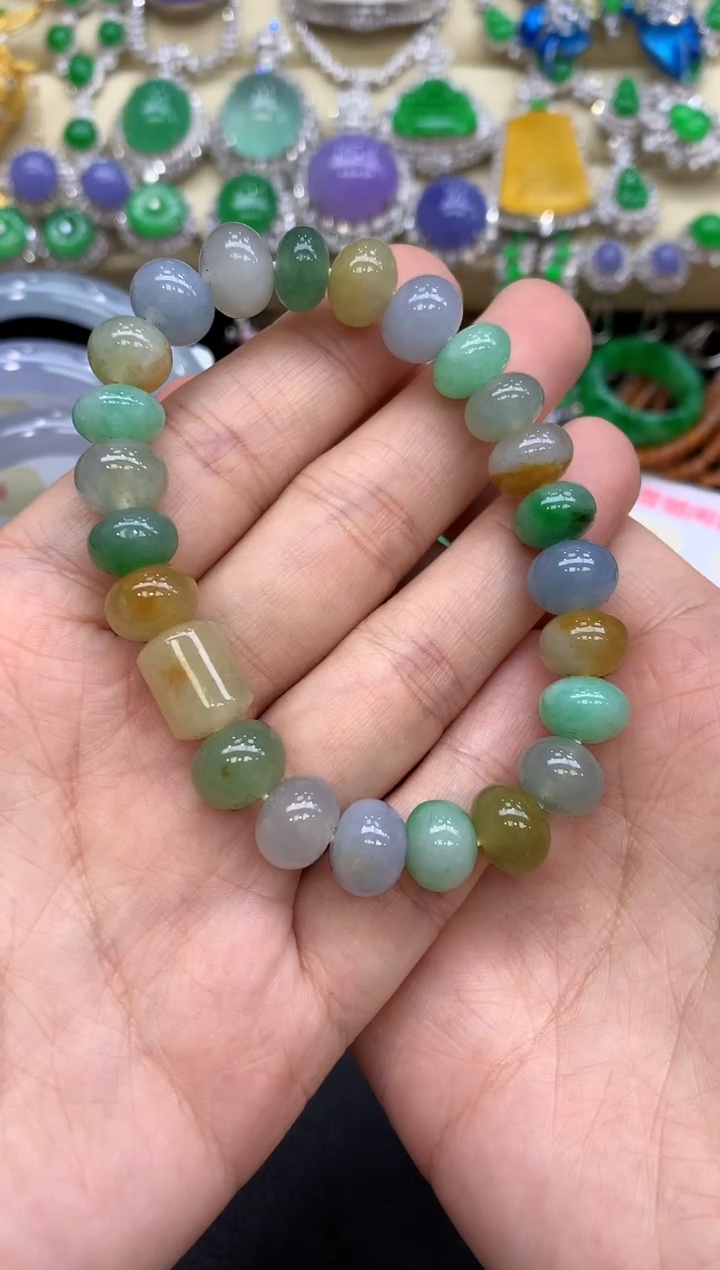 未镶嵌手串翡翠392-中国好珍宝