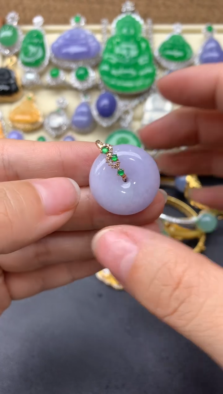 【闪购商品】翡翠颈饰18K金镶嵌236-中国好珍宝