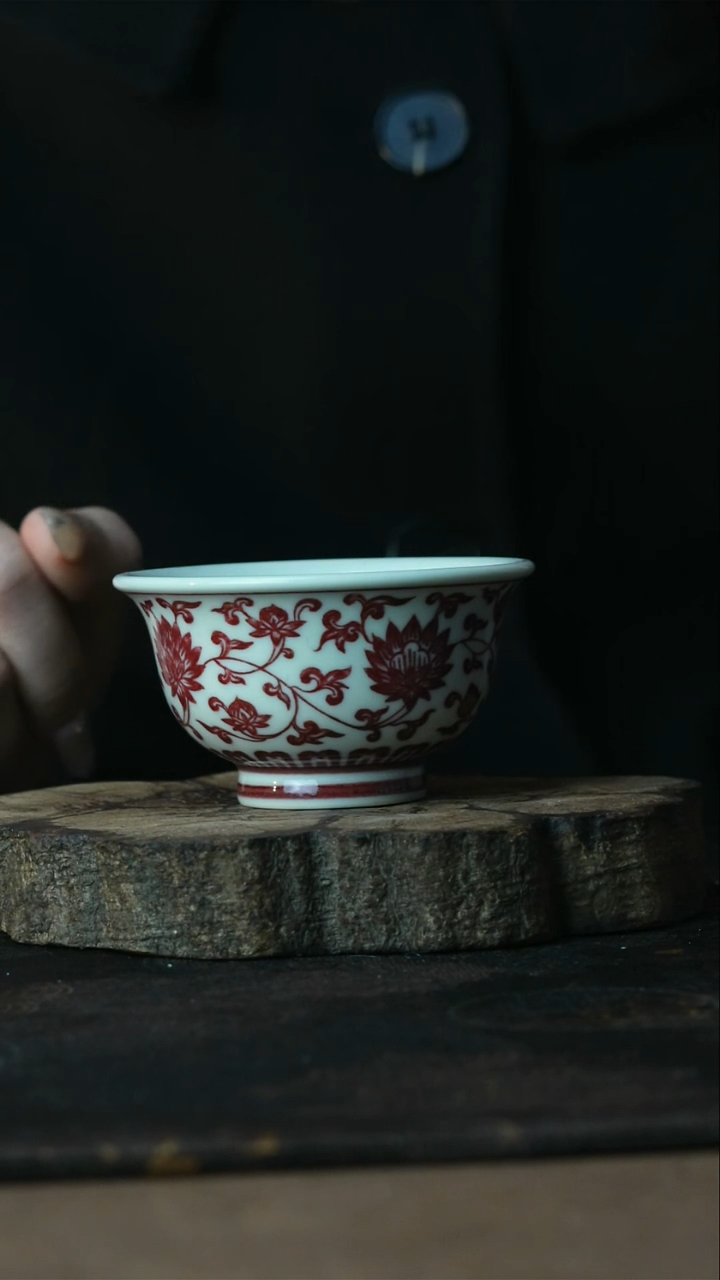 【闪购商品】杯景德镇陶瓷正绎堂全釉里红
