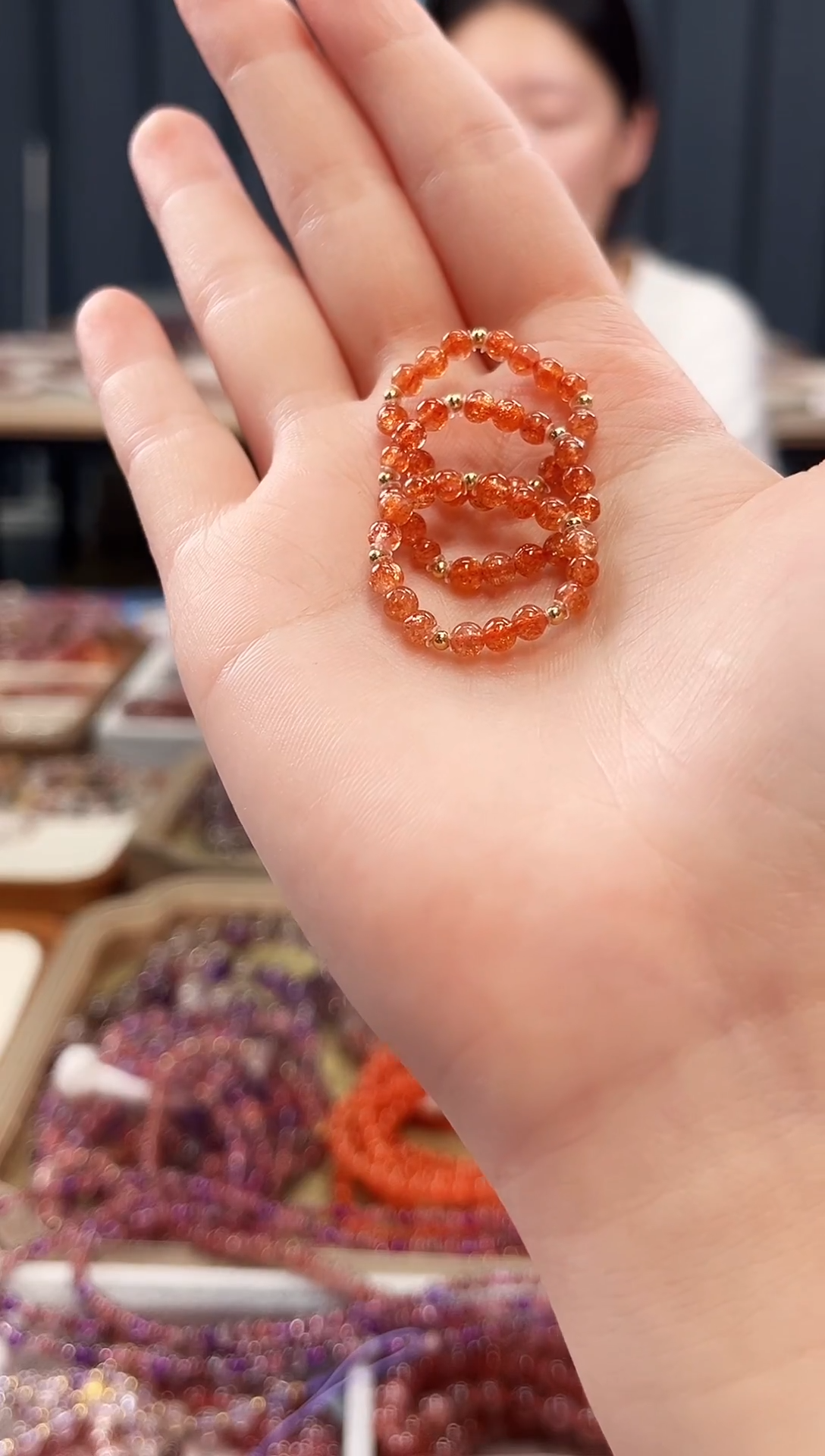 未镶嵌手链日光石金太阳戒圈【多样性发一】