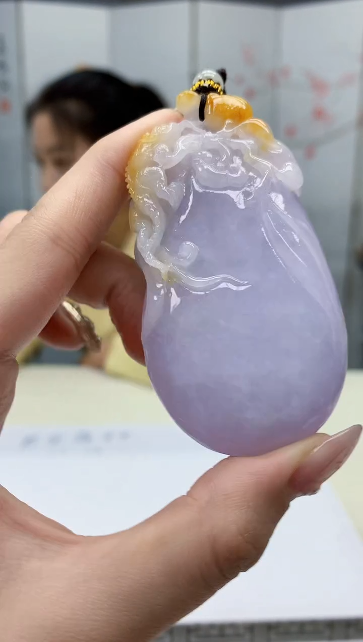 【闪购商品】定制翡翠未镶嵌4902jw-毛货挂件182