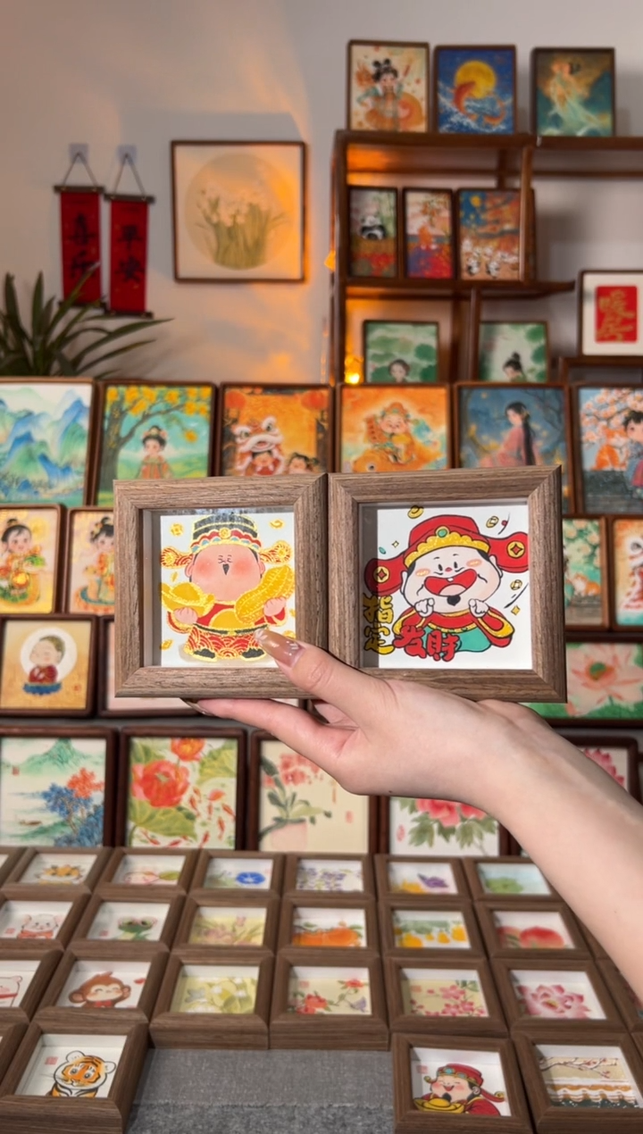 【闪购商品】国画花生财神，指定发财一对
