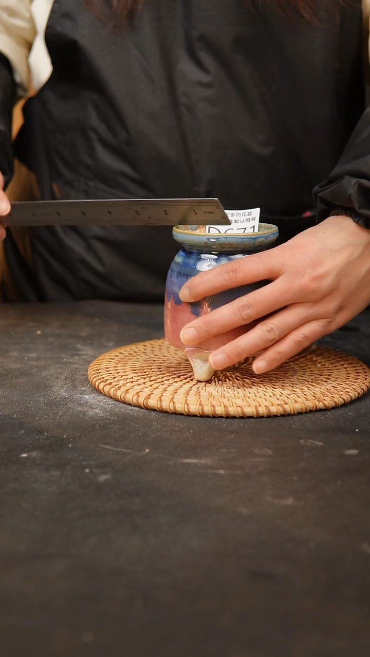 【闪购商品】瓷片671泥泥手工花盆