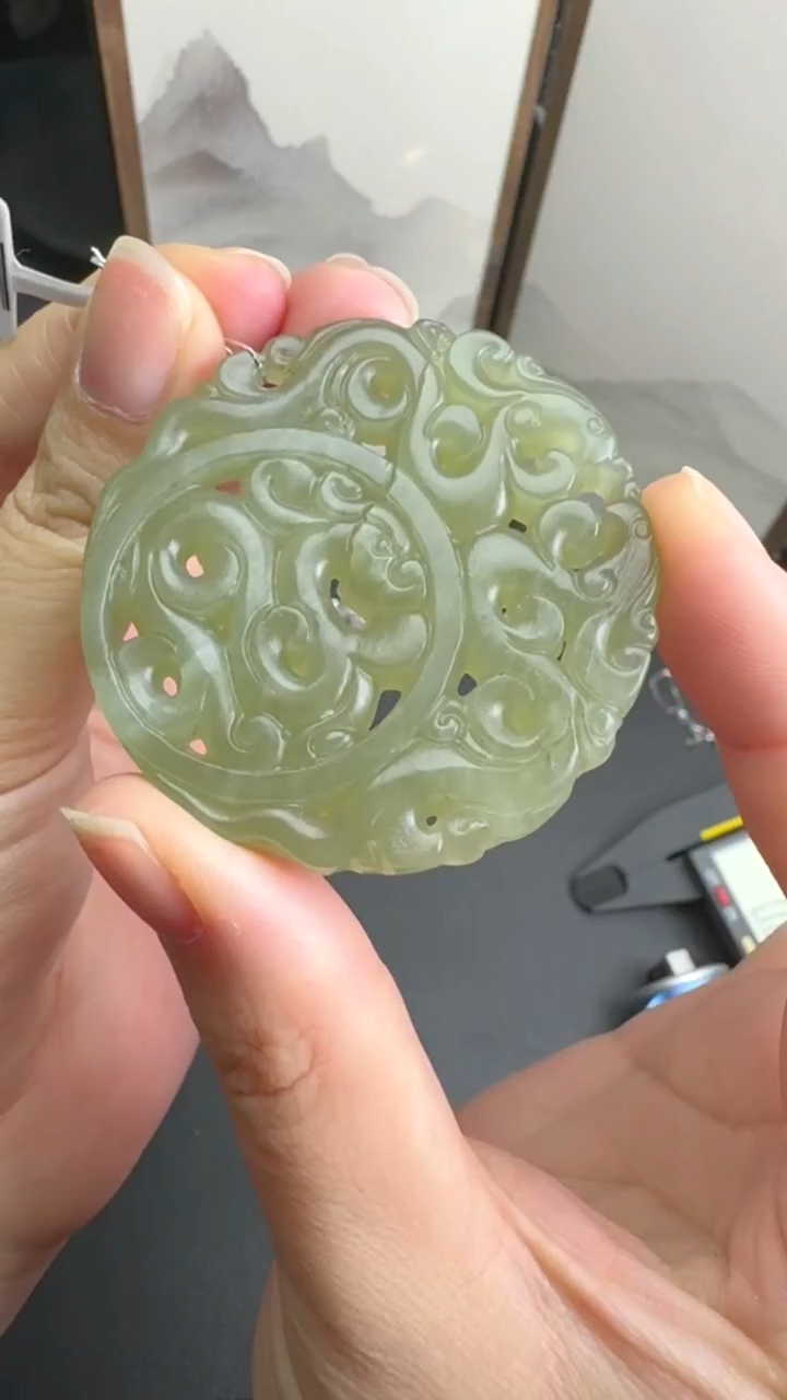 吊坠(不含链)未镶嵌和田玉JJD1229009多样性发一