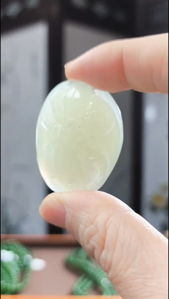 颈饰未镶嵌和田玉小蜻蜓和田玉