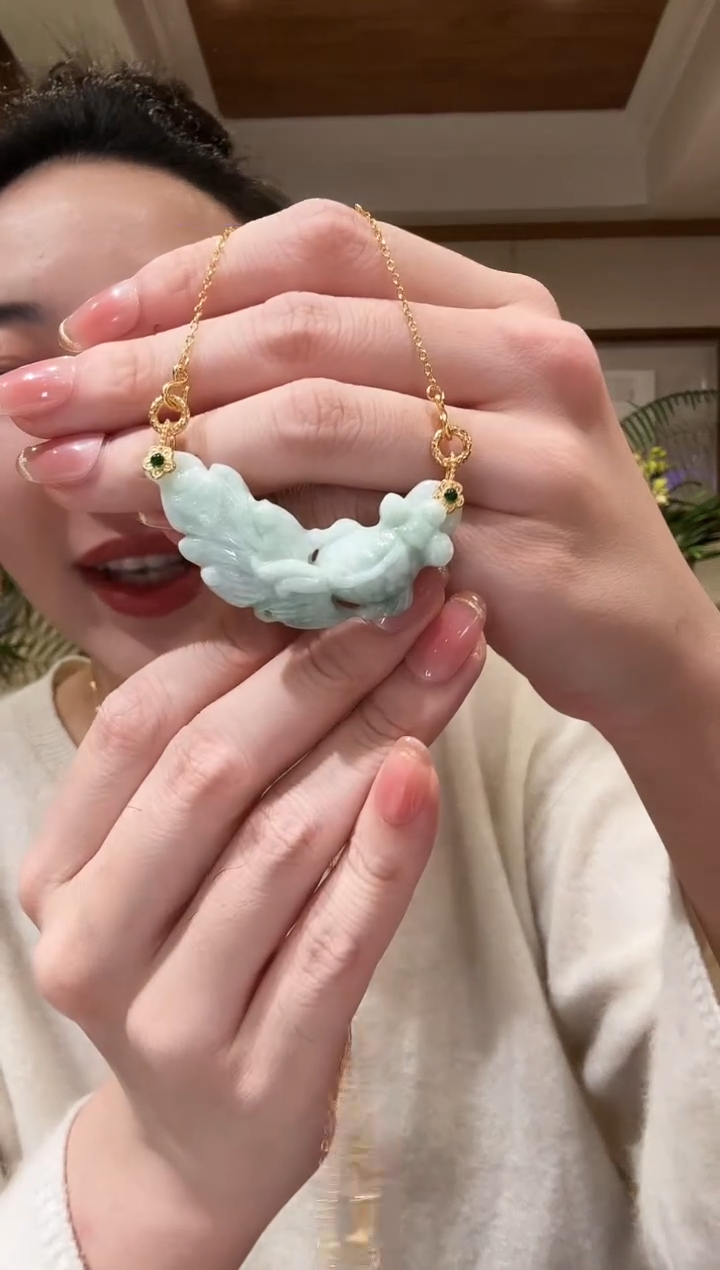 【闪购商品】翡翠颈饰未镶嵌国风