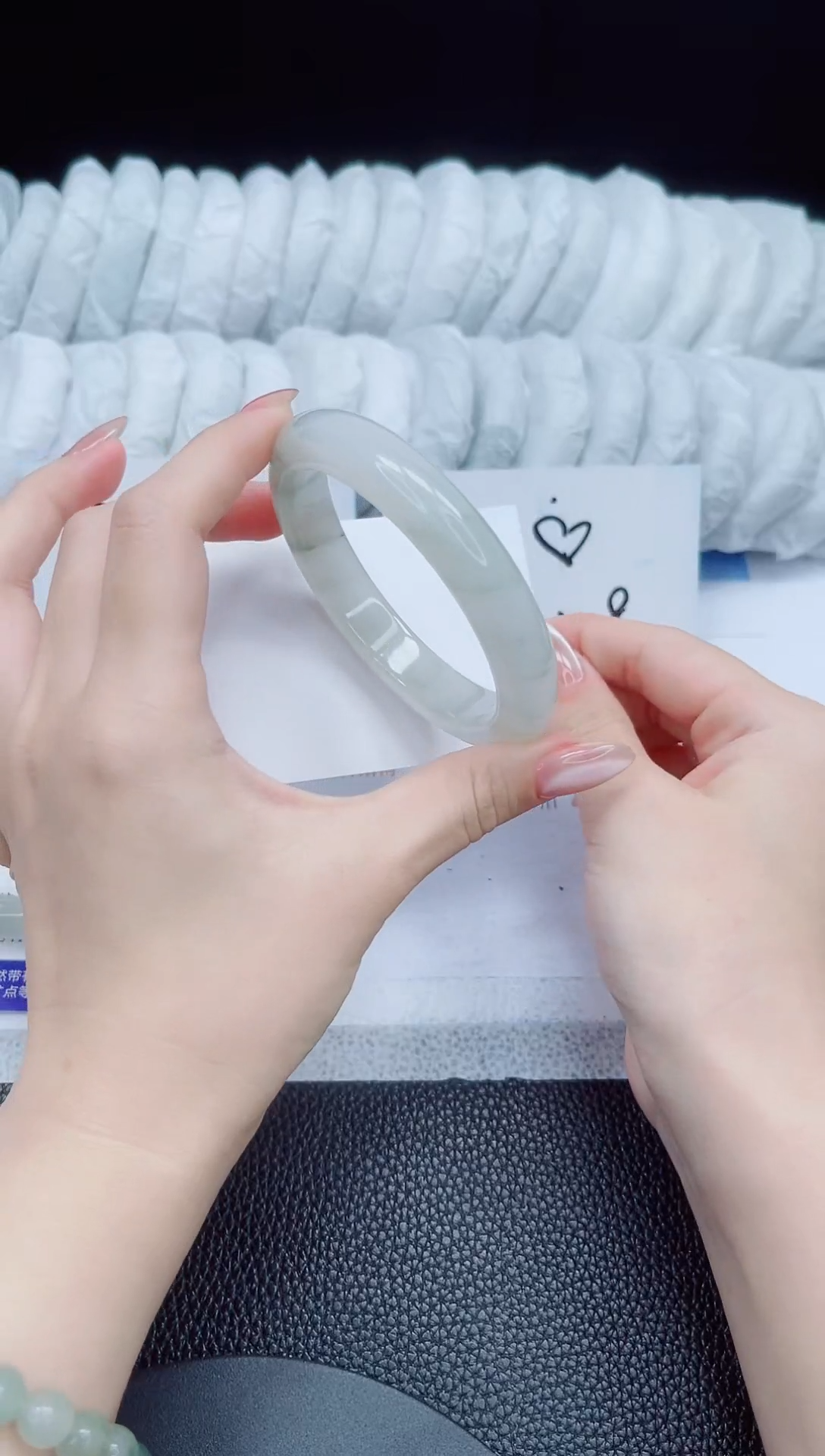 石英质玉手镯未镶嵌10-59.5