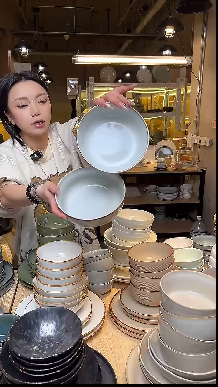 瓷173外贸尾货窑变釉下彩默外微瑕