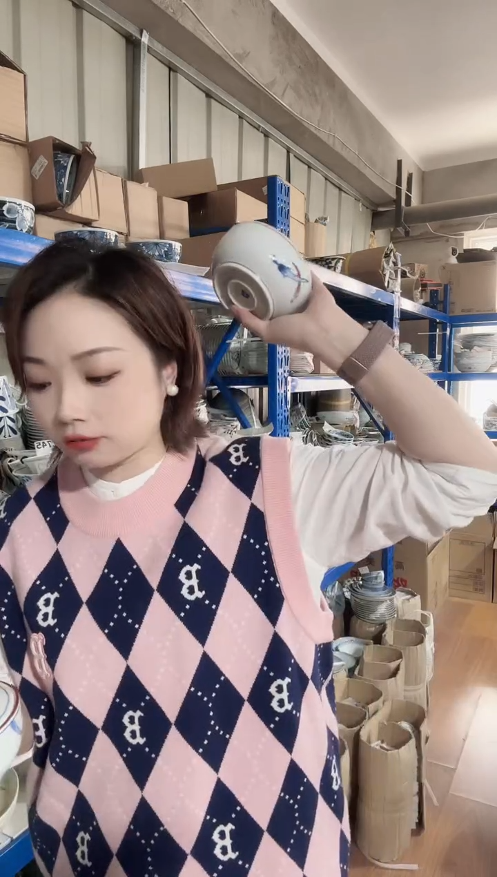 瓷片进口家用百货小辣椒炖盅两只 不同色