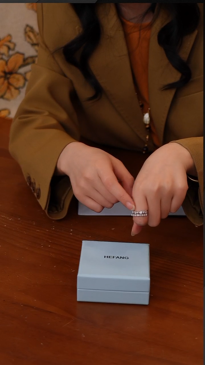 陶159-气泡双层戒指轻奢高级