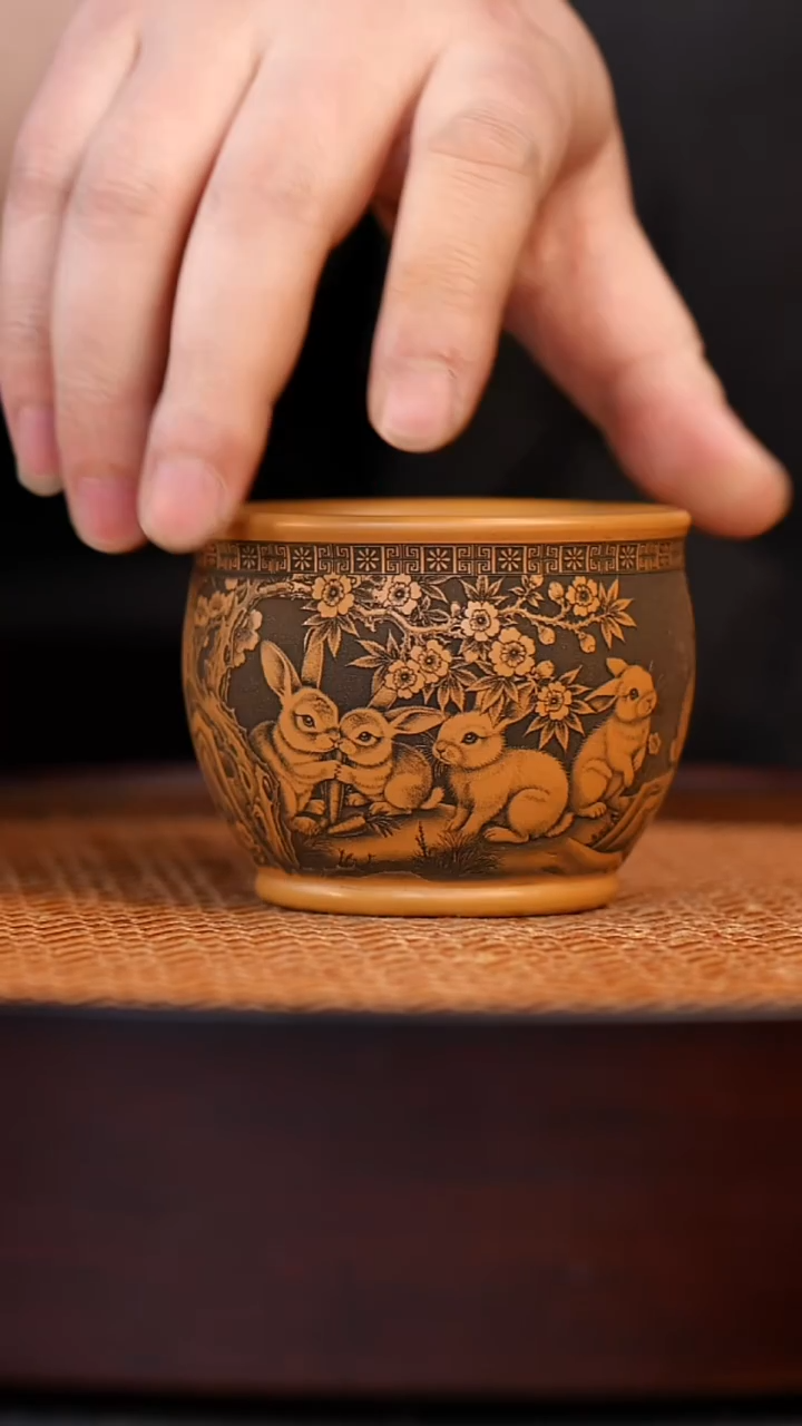 茶杯紫砂宜兴全手工紫砂杯