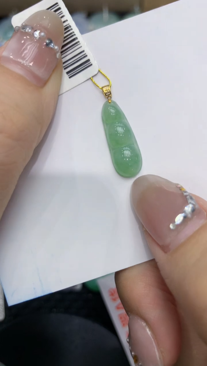 【闪购商品】翡翠颈饰18K金镶嵌222222222