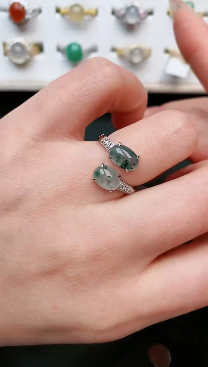 【闪购商品】翡翠戒指银S925镶嵌.....