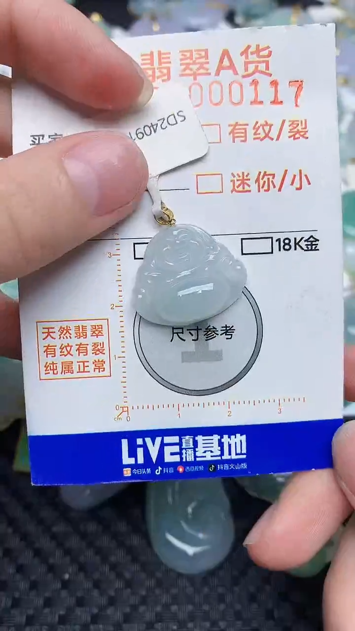 【闪购商品】翡翠颈饰18K金镶嵌45345435