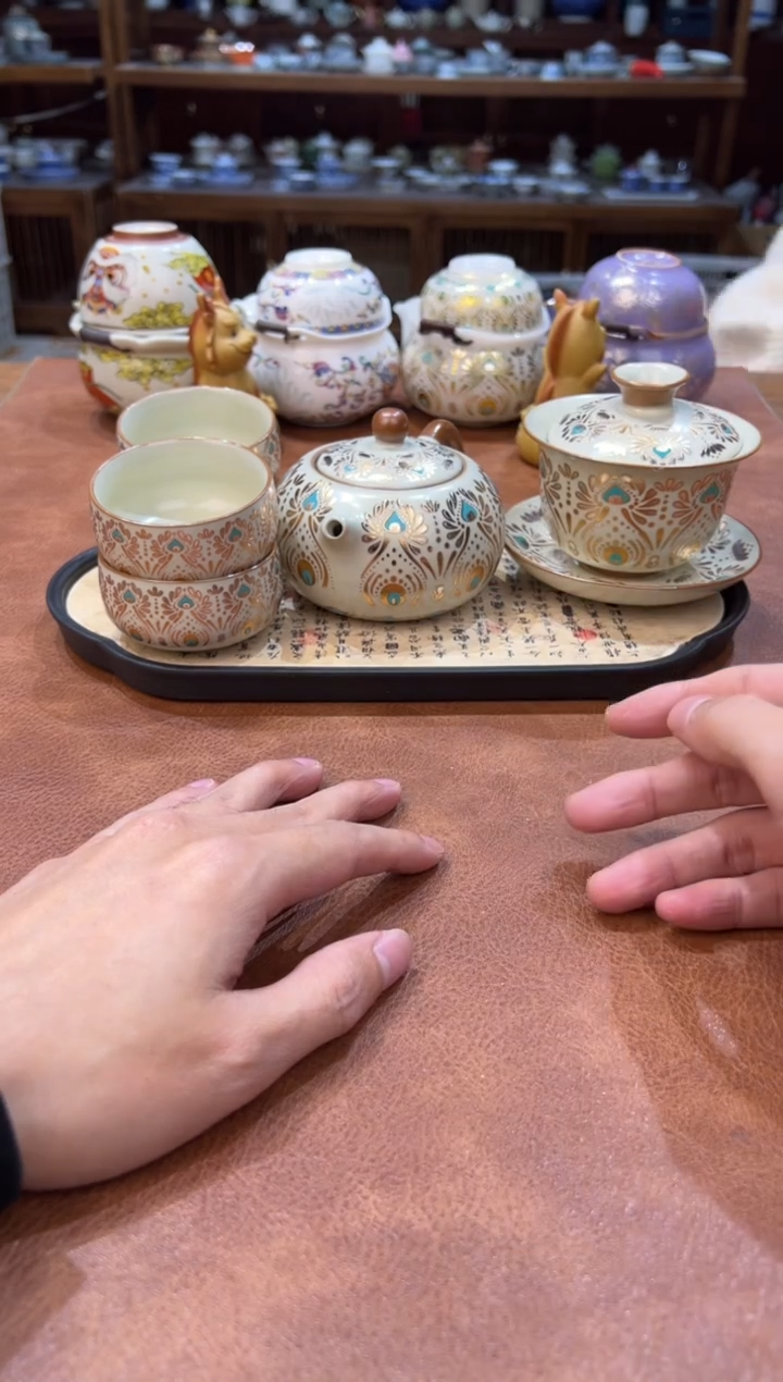 真的很便宜会开片的旅行茶具
