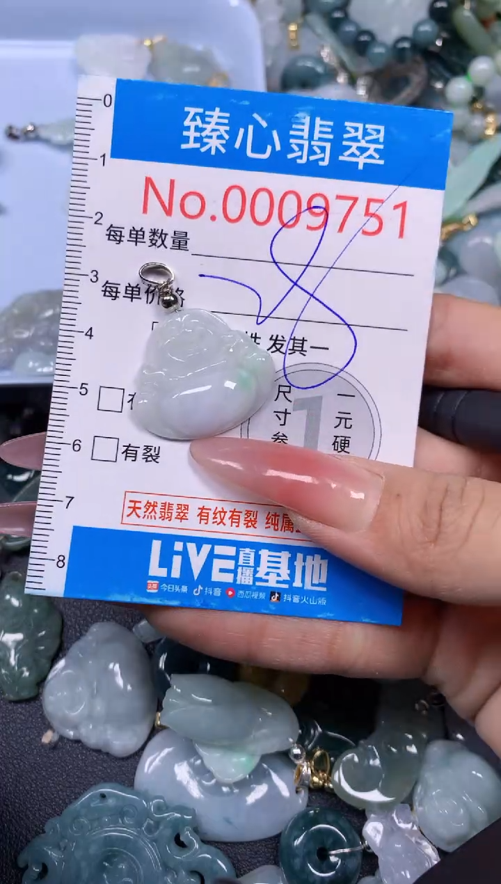 【闪购商品】翡翠颈饰未镶嵌含绳0009751