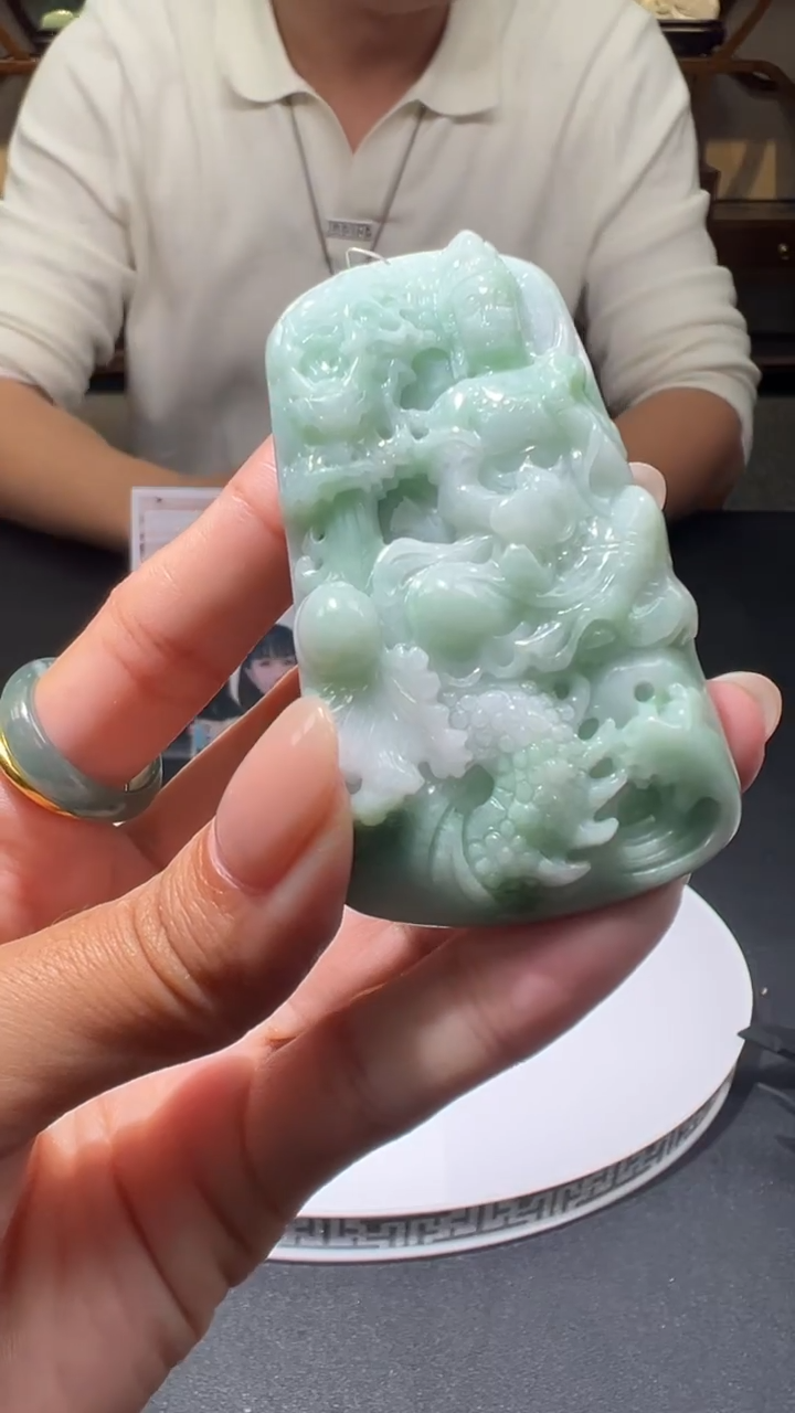 【闪购商品】定制翡翠未镶嵌不退不换CMH1件-A