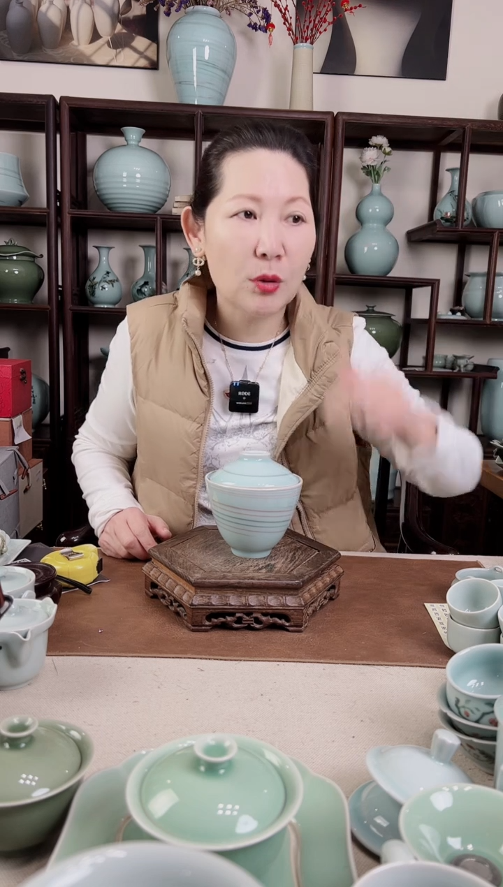 杯纯手工 绞胎 盖碗