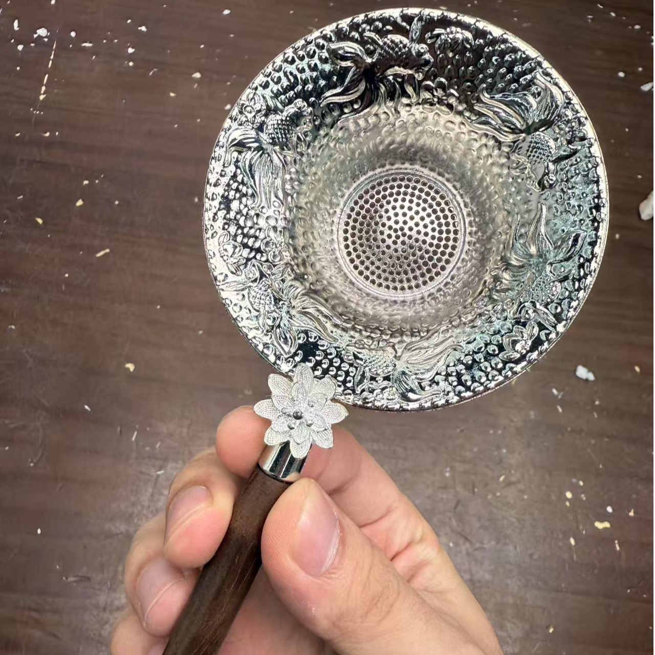 镀银茶漏茶滤网茶具配件过滤器泡茶神器功夫茶道用品