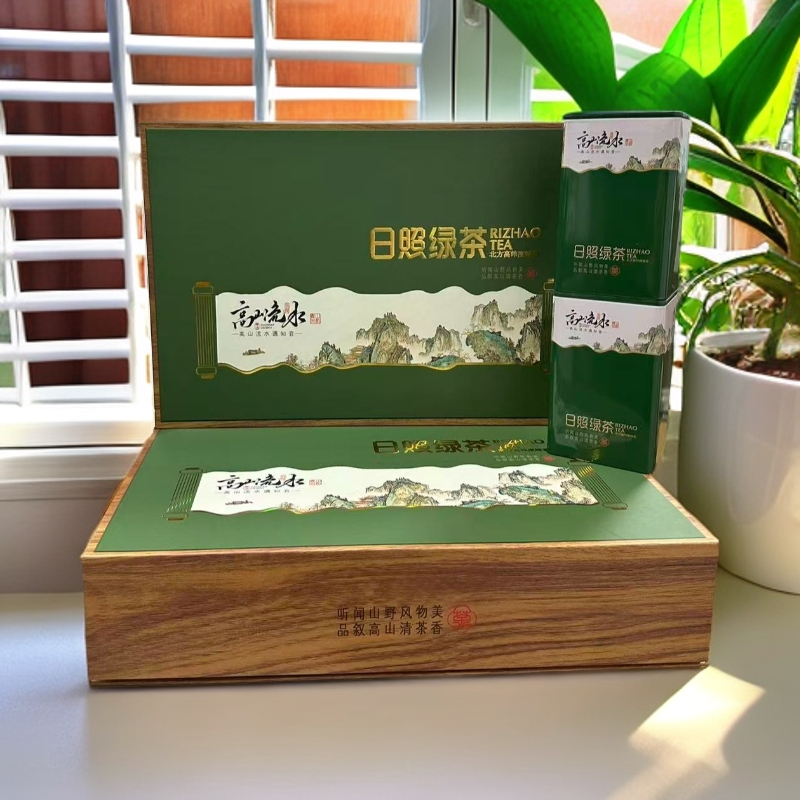 2025年手采日照绿茶新茶晚春茶浓香板栗香耐冲泡送礼礼盒