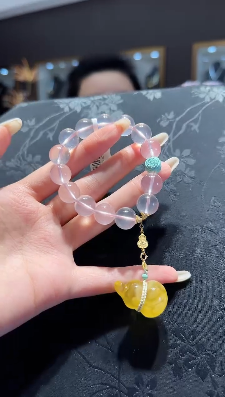 【闪购商品】水晶手串未镶嵌粉水晶手串设计款