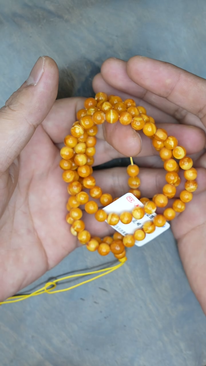 【闪购商品】琥珀裸石未镶嵌老花蜡108