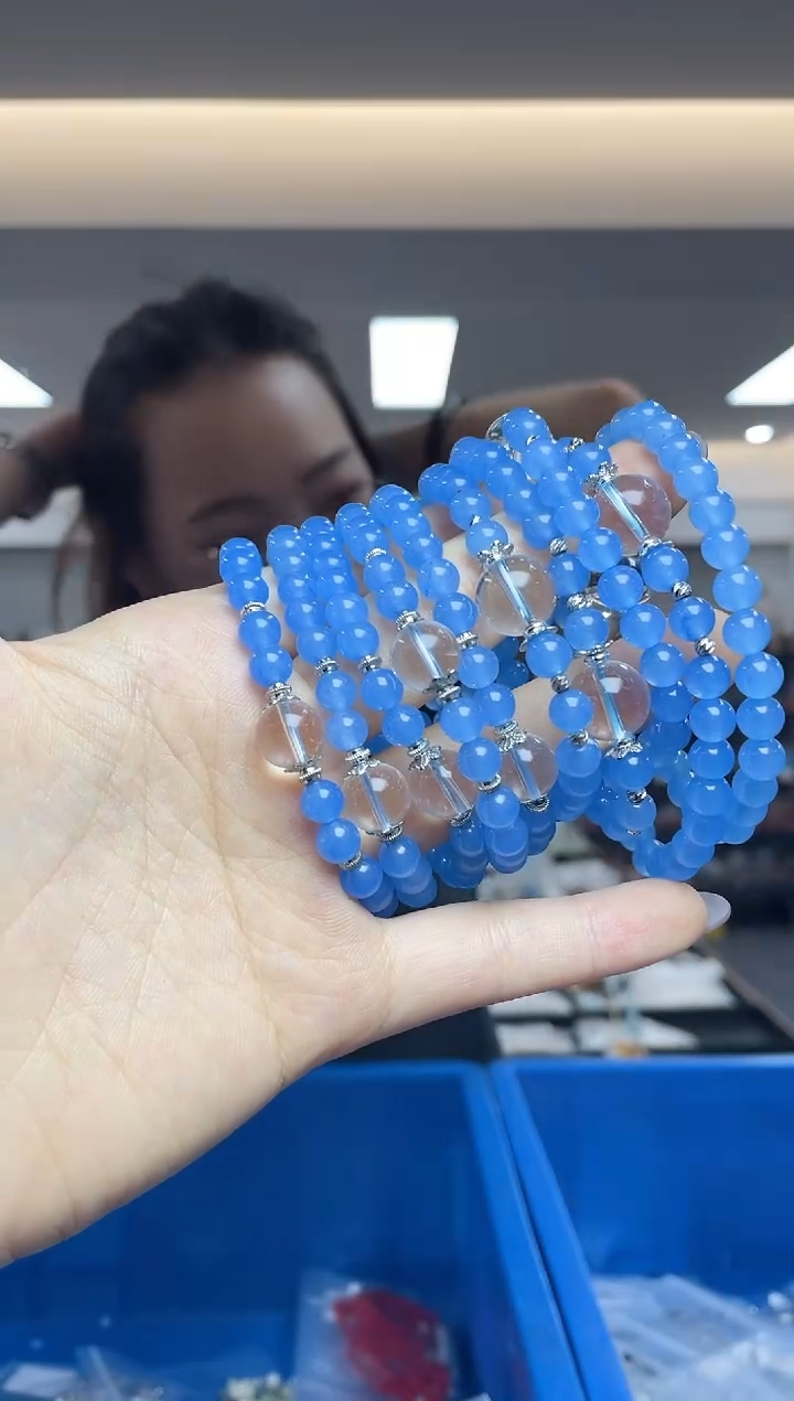 海蓝宝石手串未镶嵌（多样性发一件）定制