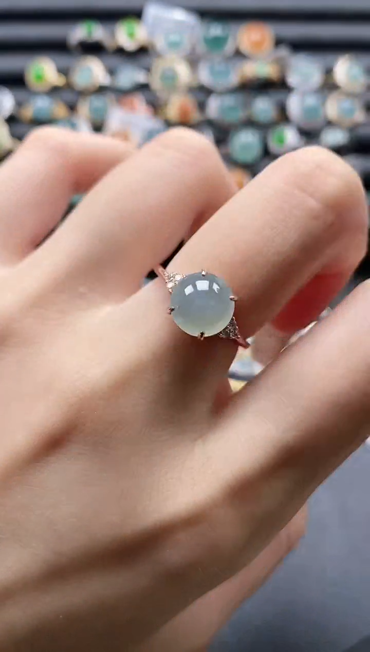 【闪购商品】翡翠戒指银S925镶嵌1111