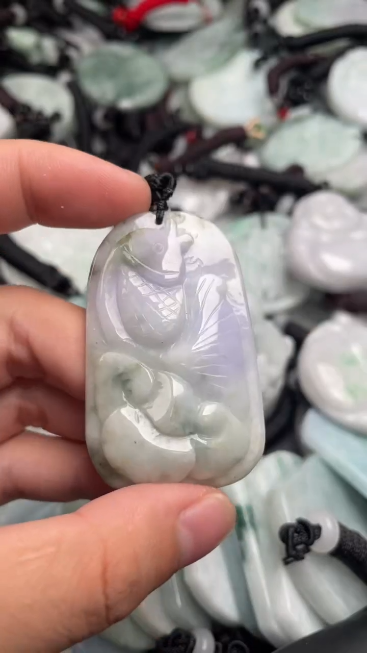 翡翠未镶嵌吊坠(不含链)1