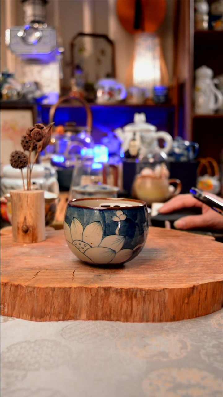 杯子荷花手工手绘手工手绘