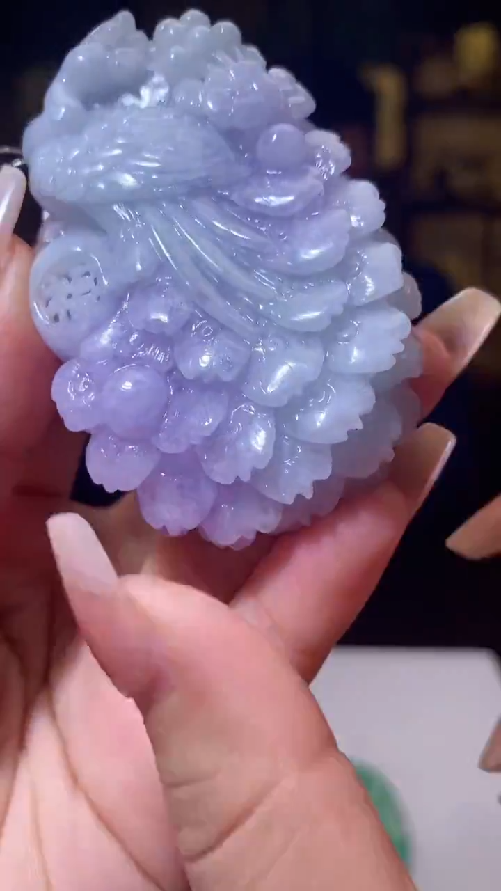 【闪购商品】定制翡翠未镶嵌1019XX-毛货挂件31