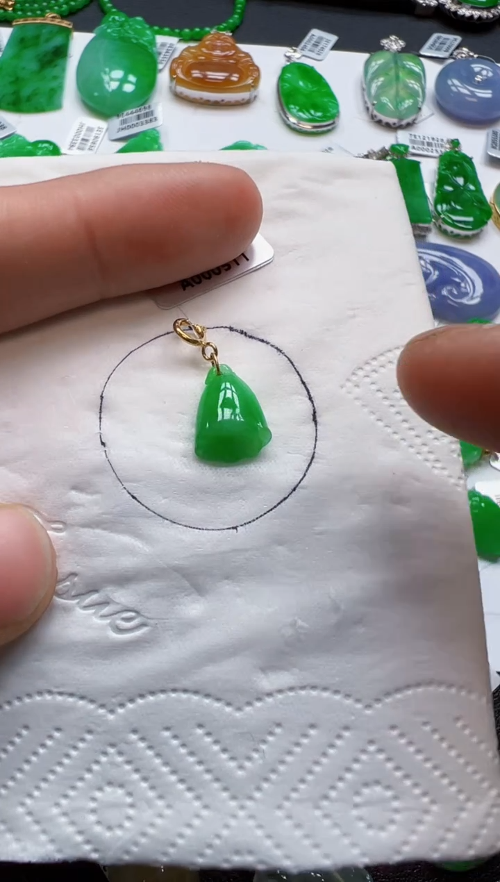 【闪购商品】定制翡翠18K金镶嵌380元
