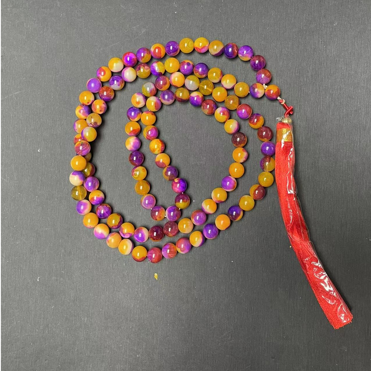 高端大气黄加紫盐源108颗（多样性发货）