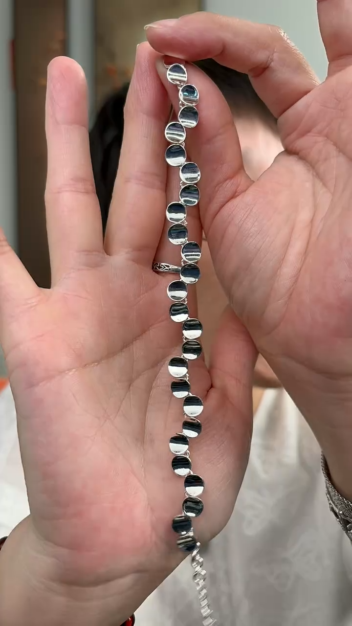 无925银纯银手链鱼鳞65