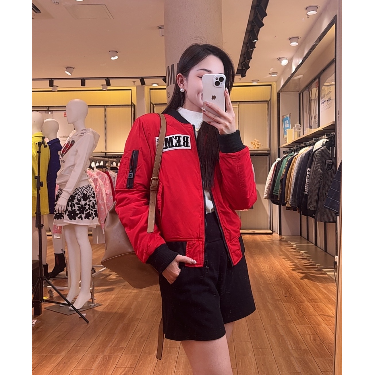 B5WBH110#秋季时尚外套女装短款韩版宽松百搭大码夹克上衣