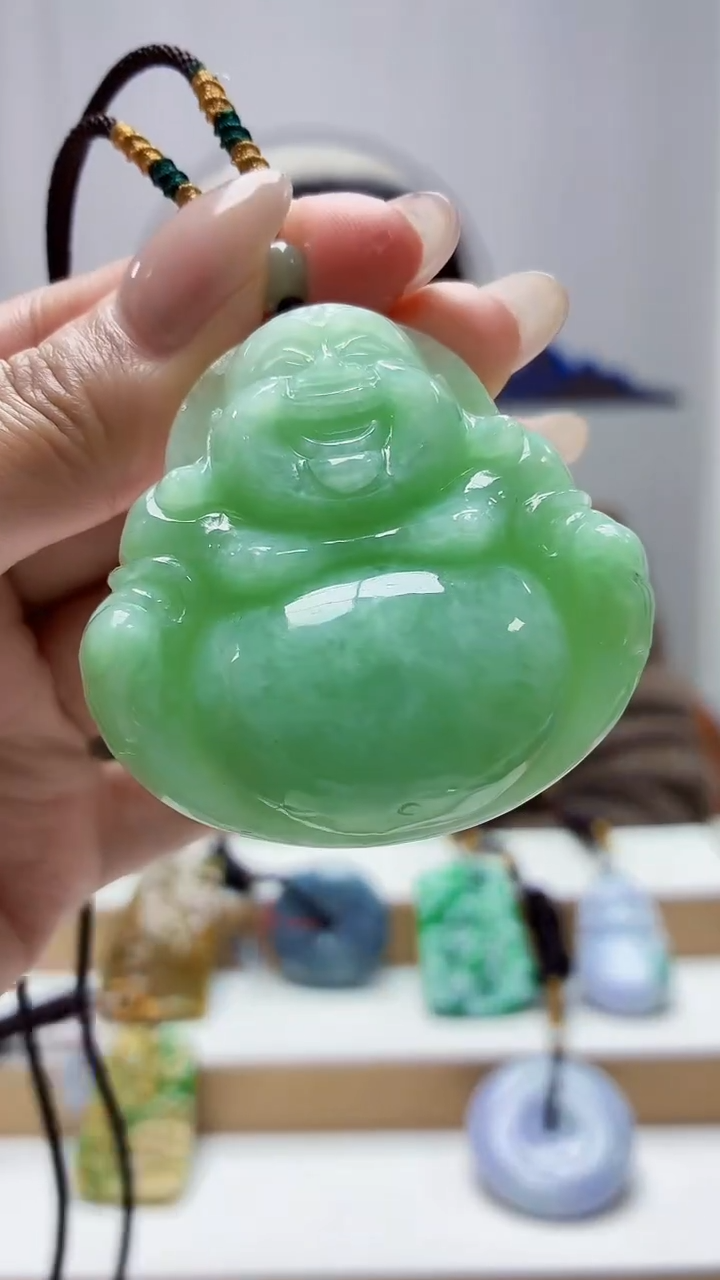 未镶嵌定制翡翠4852MM-毛货挂件24
