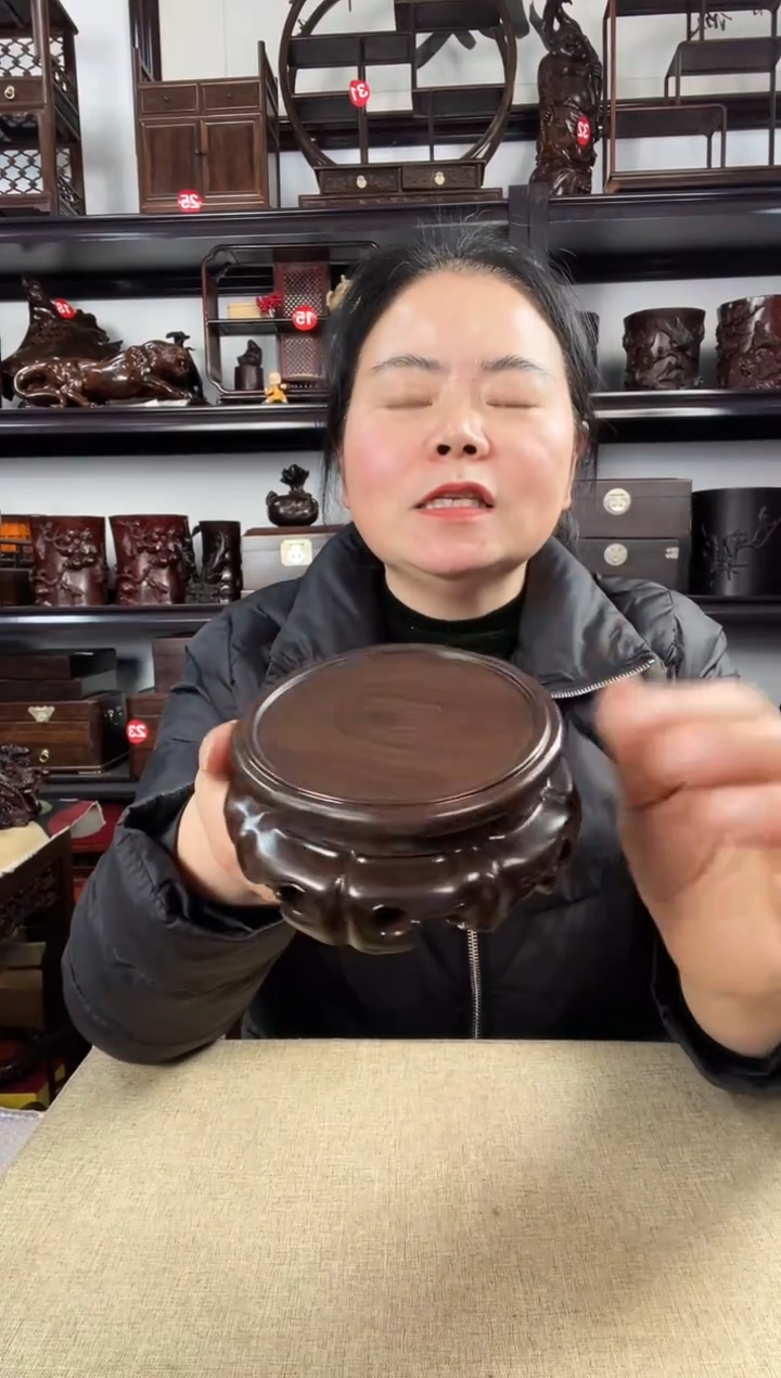 木老李红木工艺品转如意