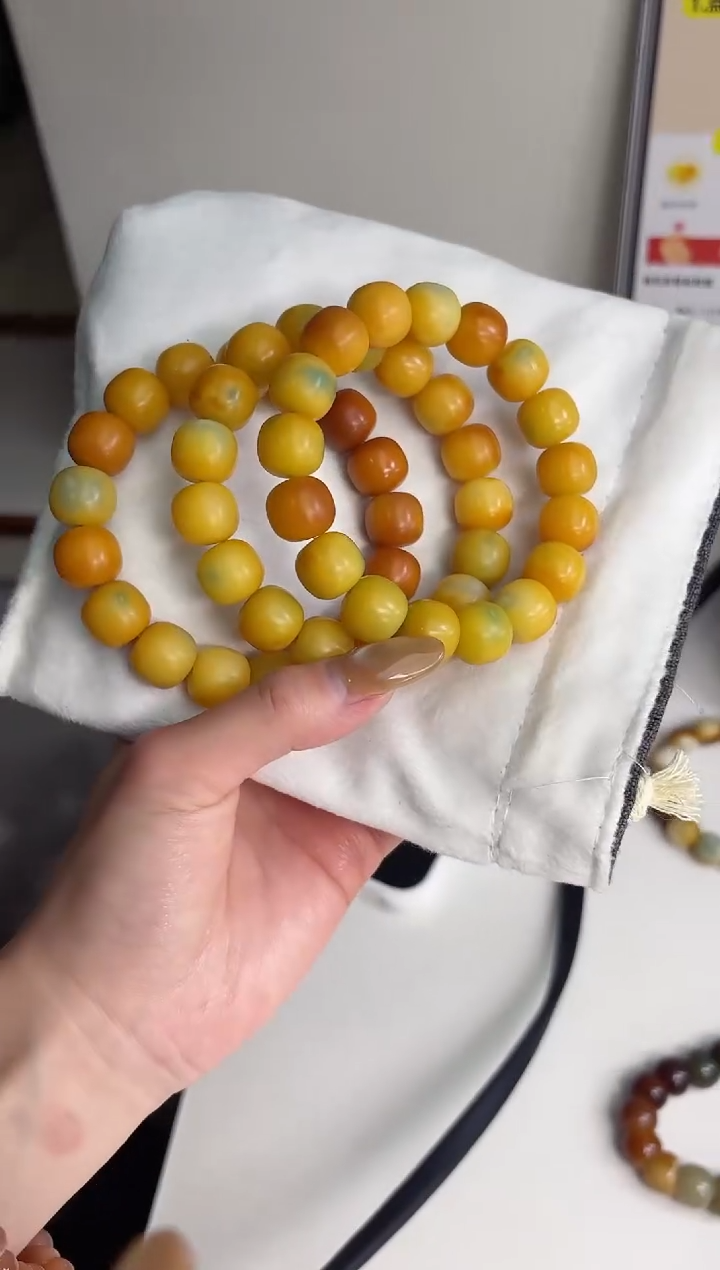 手串菩提根/象牙果沐d76爱马仕橘干磨桶珠12*14mm手串随机
