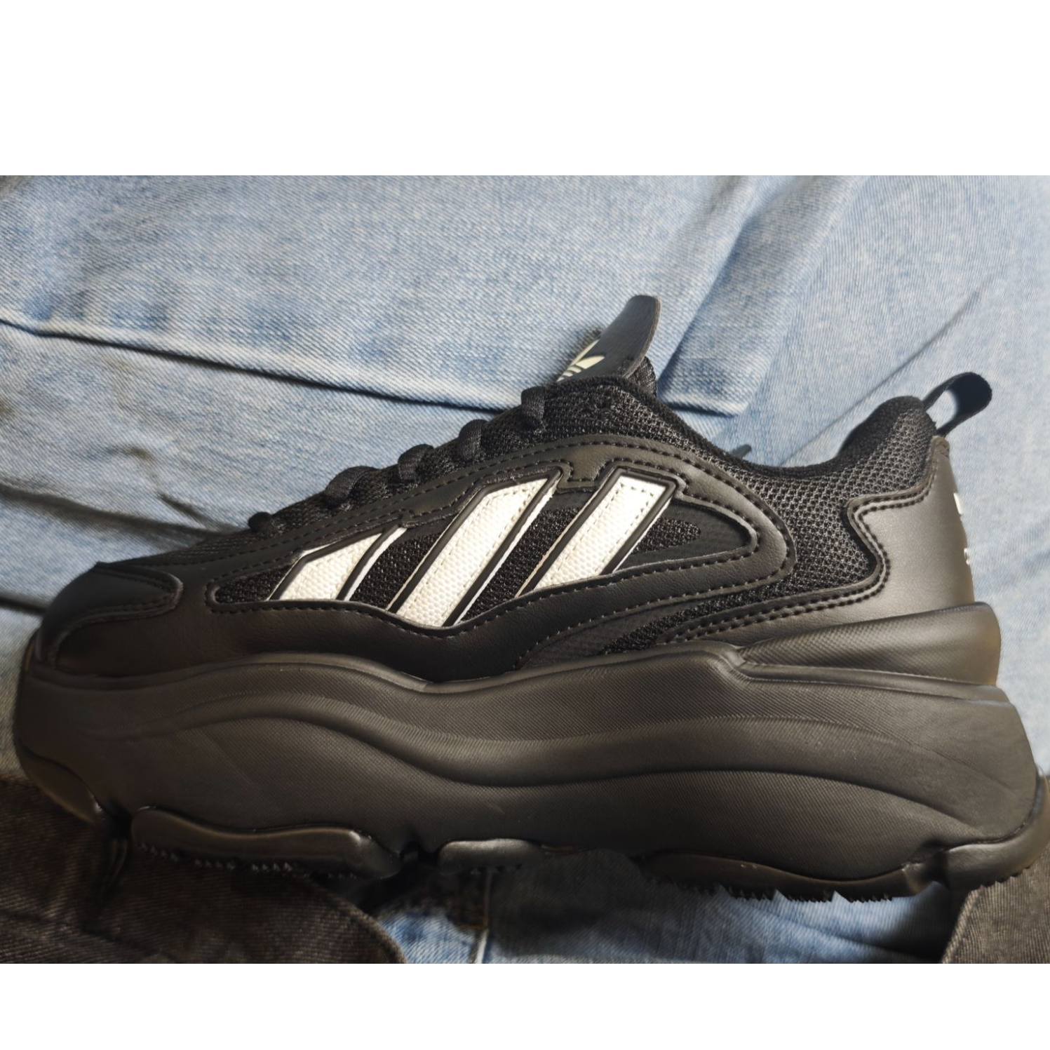 adidas三叶草OZVENUZ经典运动增高透气鞋 KK2748