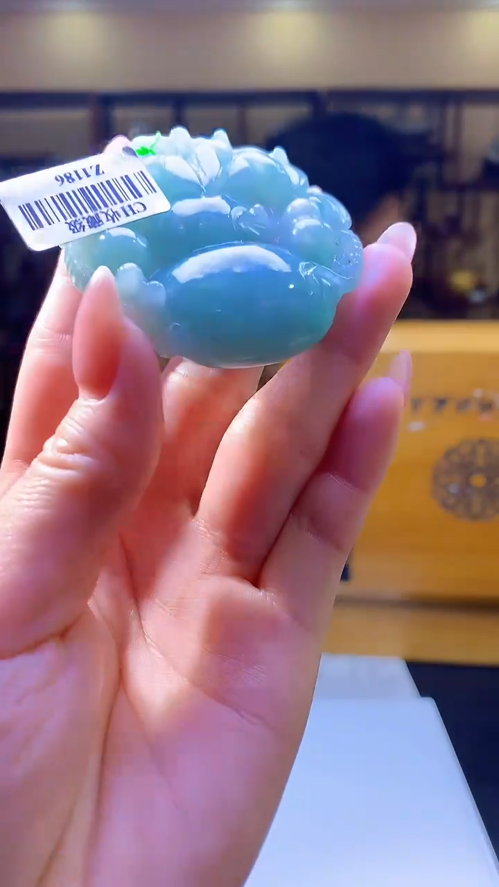 【闪购商品】定制翡翠未镶嵌8003jj-毛货挂件55