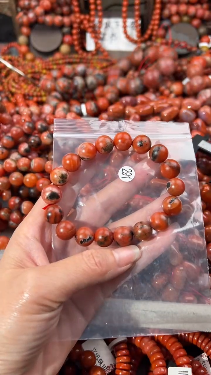 南红玛瑙未镶嵌手串11+